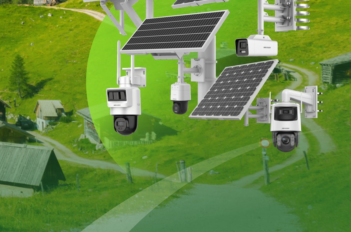 All-in-one solar power kit with panel, battery, and security cameras